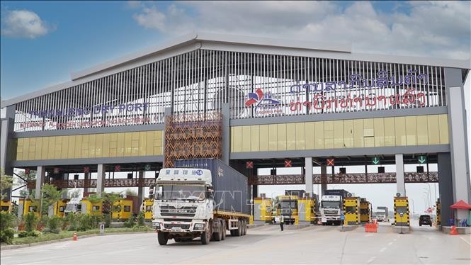 Thanaleng Vientiane dry port in Hadxaiphong district of Vientiane, capital of Laos. (Photo: VNA)