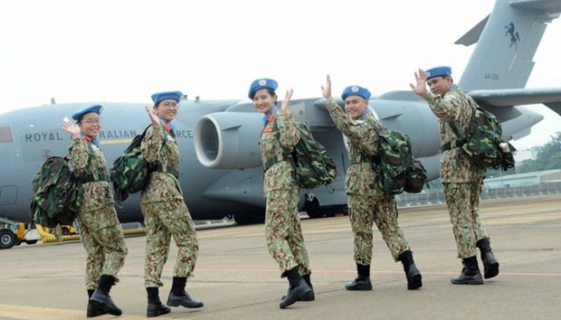 Vietnamese peacekeepers (Photo: VNA)