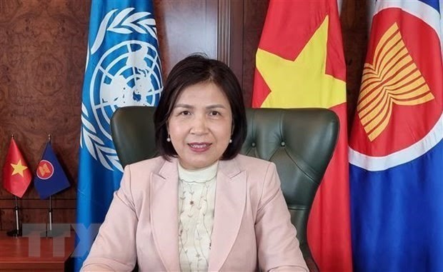 Ambassador Le Thi Tuyet Mai, head of the Permanent Mission of Vietnam to the United Nations (UN), WTO and other international organisations in Geneva (Photo: VNA)