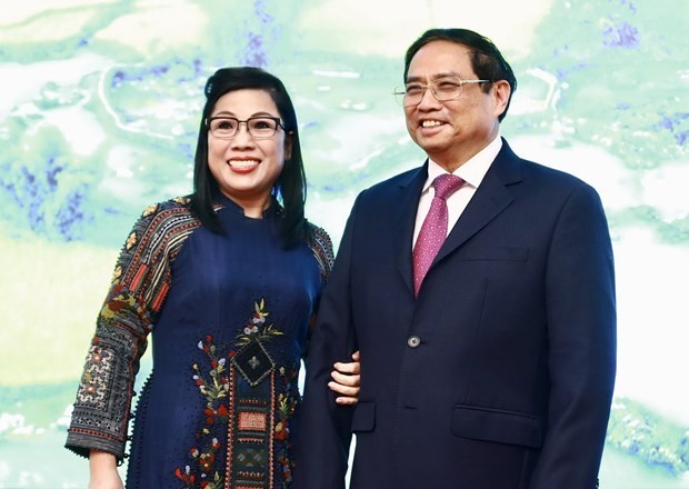 Prime Minister Pham Minh Chinh and his spouse