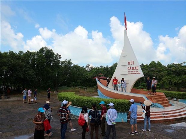 Ca Mau Cape - a tourist attraction in Ca Mau (Photo: VNA)