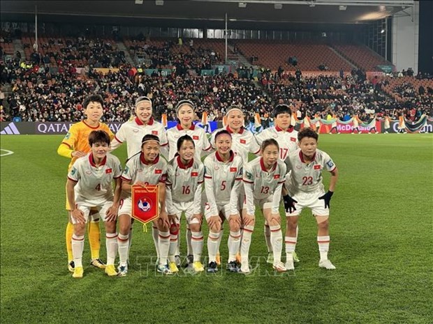 The Vietnamese squad (Photo: VNA)