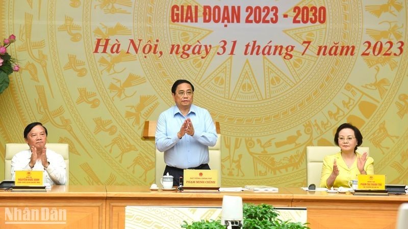 Prime Minister Pham Minh Chinh chairs the event.