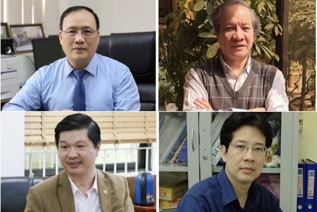 Scientists Nguyen Dinh Duc, Pham Hung Viet, Le Hoang Son and Tu Binh Minh (from left to right, from top to bottom) (Photo: laodong.vn)