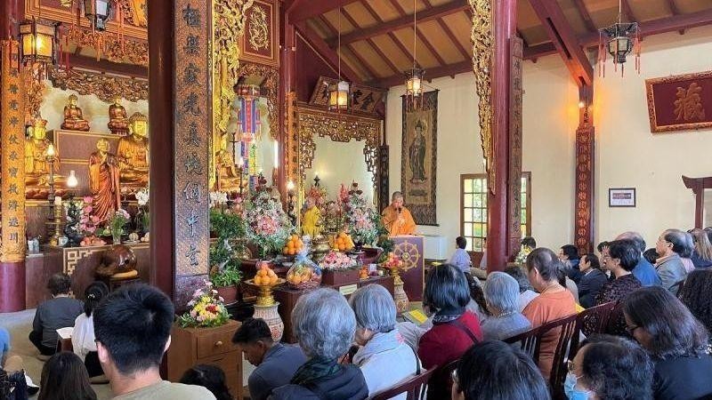  Buddhist Vu Lan Festival was held at Truc Lam Zen Monastery. (Photo: NDO)