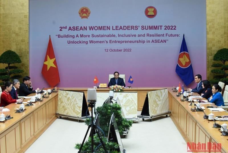 PM Pham Minh Chinh attends the second ASEAN Women Leaders’ Summit 2022 . (Photo: NDO)