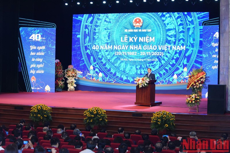 Prime Minister Pham Minh Chinh speaks at the event (Photo: NDO)