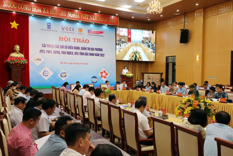 At a conference to improve local governance indicators in Bac Ninh Province. (Photo: bacninh.gov.vn)