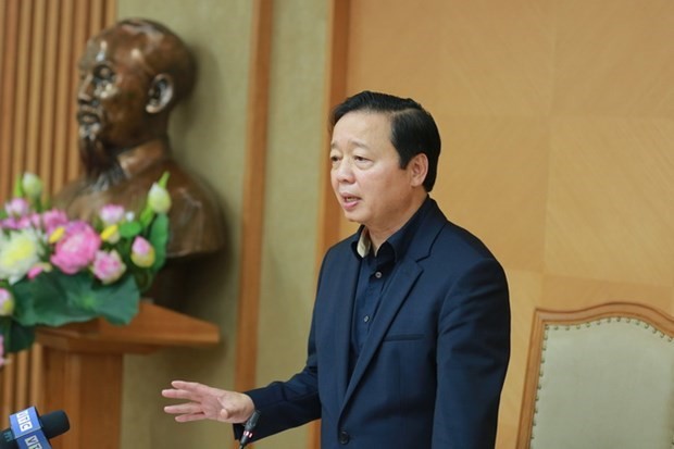 Deputy Prime Minister Tran Hong Ha speaks at the event (Photo: VNA)