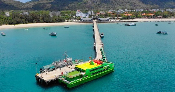 Con Dao passenger port project was put into operation in early March. (Source: sggp.com.vn)
