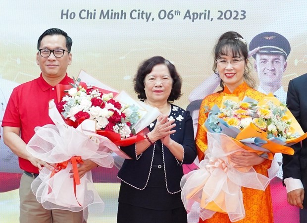 Vietjet announces the appointment of its senior leaders at a ceremony in Ho Chi Minh City on April 6. (Photo: Vietjet)