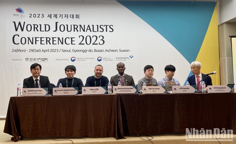 World Journalists Conference 2023 opens in Seoul, the Republic of Korea. (Photo: NDO)