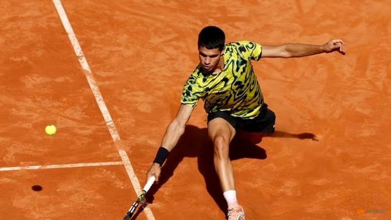 Spain’s Carlos Alcaraz in action during his Madrid Open semifinal match against Croatia’s Borna Coric. (Photo: Reuters)