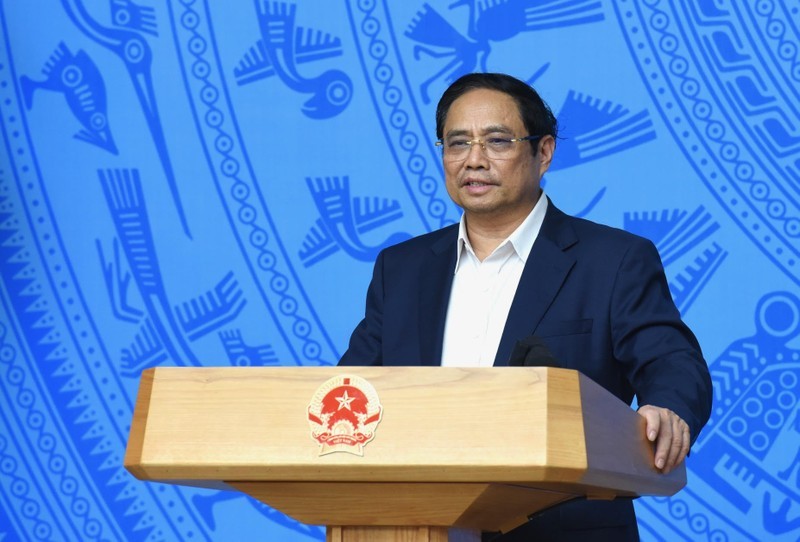 Prime Minister Pham Minh Chinh speaks at the meeting. (Photo: NDO)