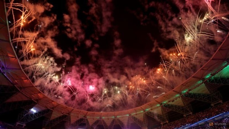 Soccer Football - World Cup - Asian Qualifiers - Group B - Saudi Arabia v Australia - King Abdullah Sport City Stadium, Jeddah, Saudi Arabia - March 29, 2022 General view of a fireworks display after the match. (Photo: Reuters)