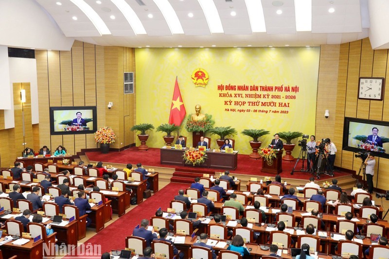 The 16th Hanoi People’s Council opens its 12th session on July 3. (Photo: NDO)