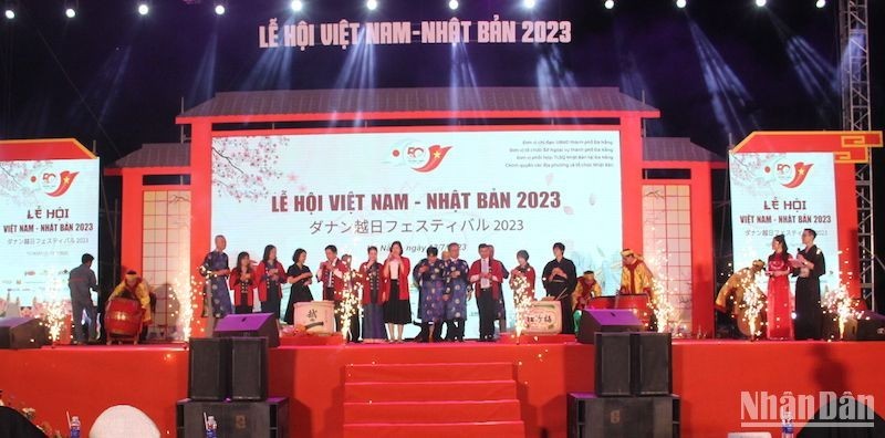 At the opening ceremony for the 2023 Vietnam – Japan Festival in Da Nang City. (Photo: Anh Dao)