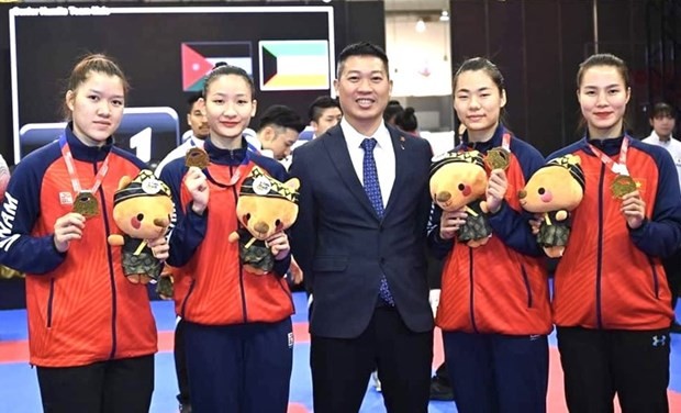 Vietnamese women’s karate team (Photo: VNA)