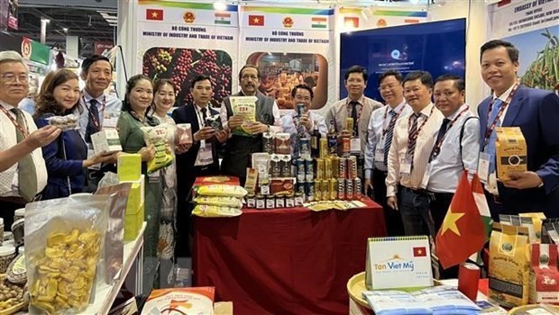 Vietnamese products introduced at a fair in India (Photo: VNA)