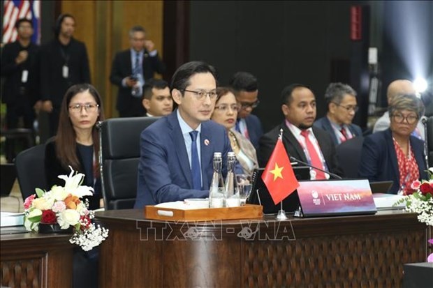 Deputy Minister of Foreign Affairs Do Hung Viet attends the meeting. (Photo: VNA)
