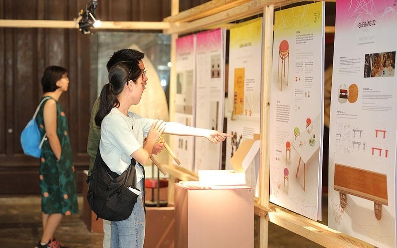 An exhibition at the 2022 Vietnam Design Week. (Photo courtesy of organisers)