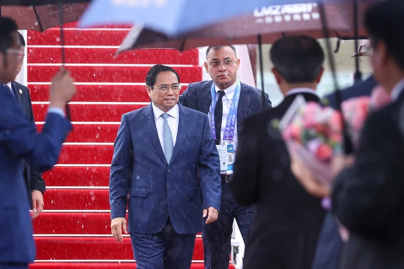 PM Pham Minh Chinh starts trip for CAEXPO, CABIS in China (Photo: VGP/Nhat Bac)