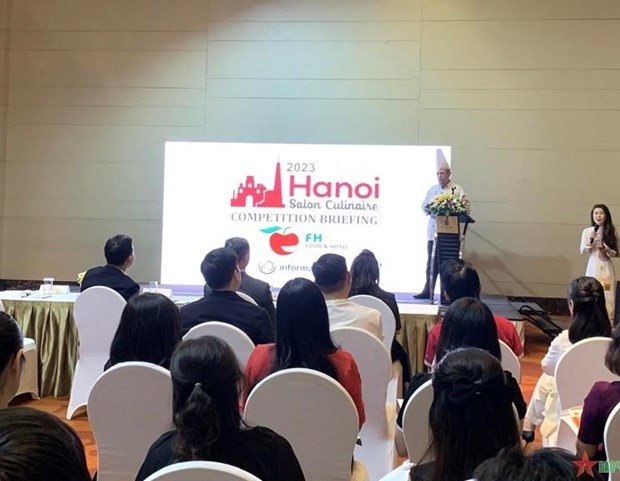 The October 24 press briefing on the second International Food & Hotel Hanoi 2023 exhibition (Photo: VNA)