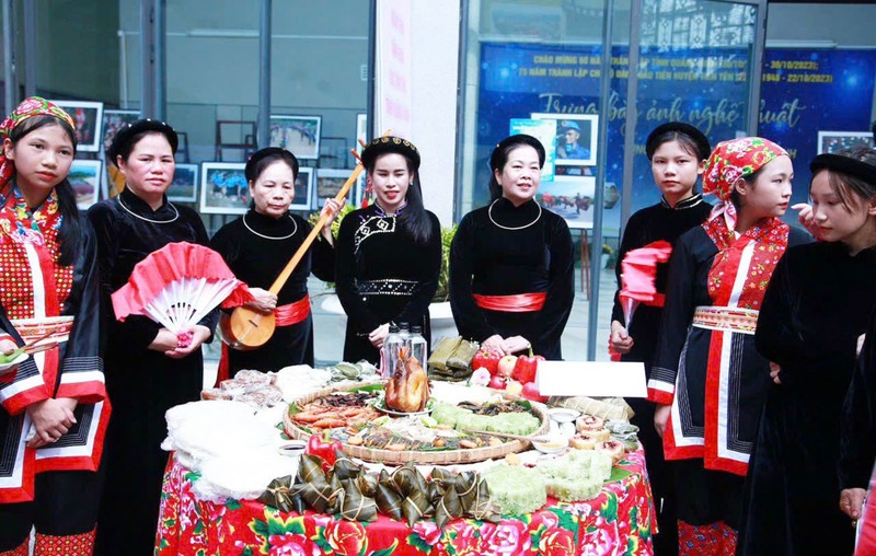 Binh Lieu District’s culinary arts are introduced at the Culture and Sports Week of Ethnic Minorities in the Northeast 2023. (Photo: baoquangninh.vn)