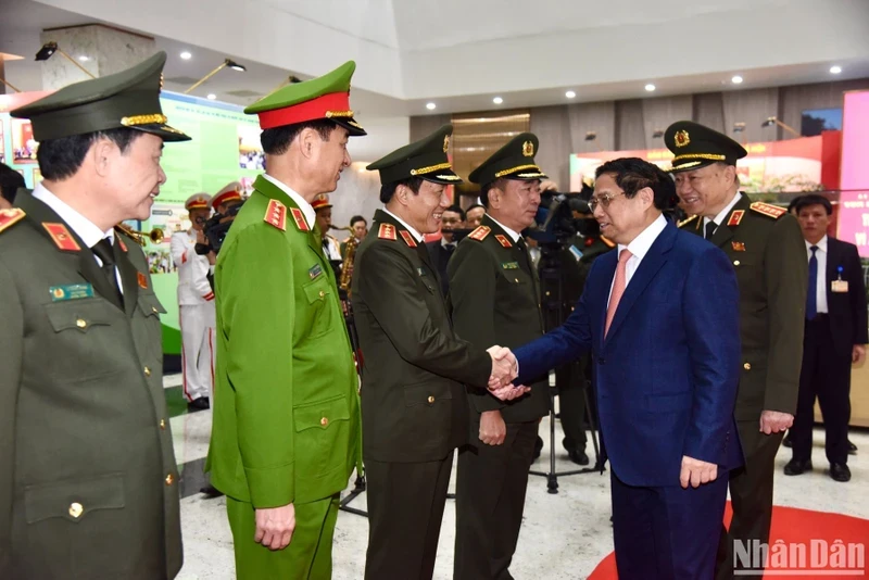 Prime Minister Pham Minh Chinh attends the 79th National Public Security Conference. (Photo: NDO)