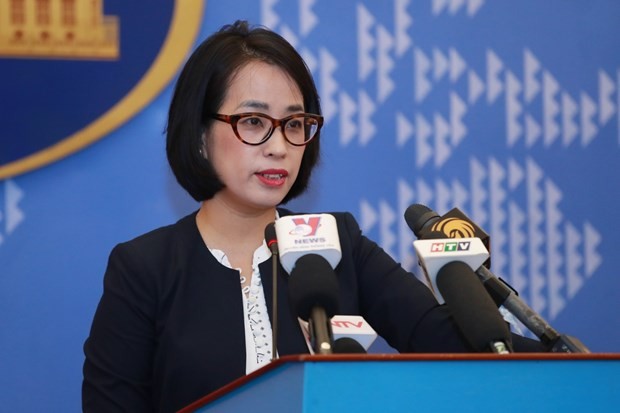 Spokeswoman of the Ministry of Foreign Affairs Pham Thu Hang. (Photo: VNA) 