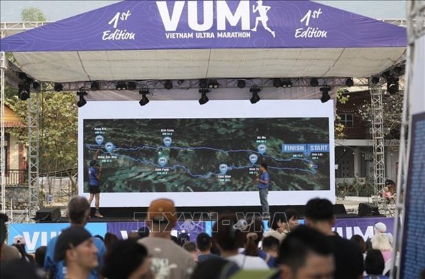 The Vietnam Ultra Marathon 2024 opens in Hoa Binh province. (Photo: VNA)