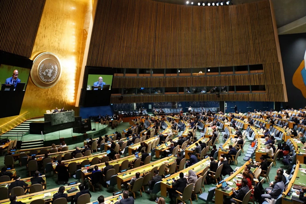 At a meeting of the UN General Assembly in New York (Photo: AFP/VNA)