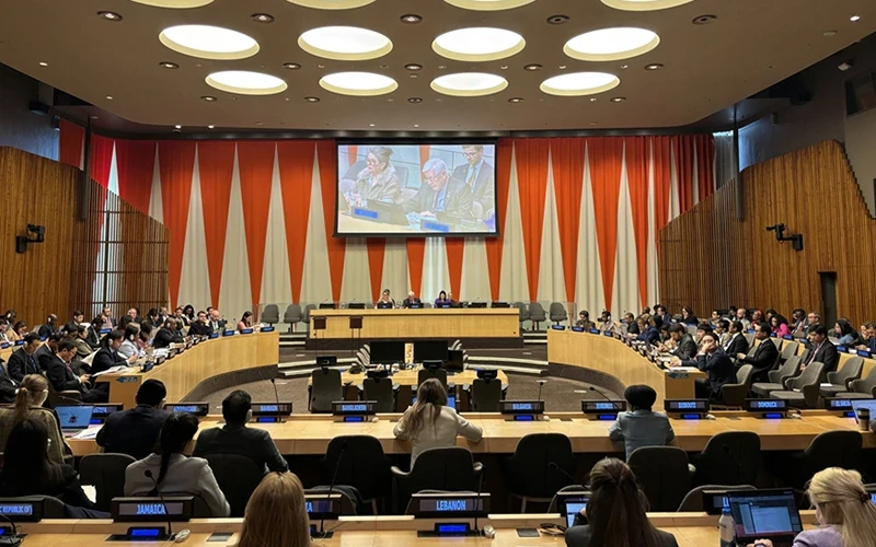 On April 9, the United Nations Economic and Social Council (ECOSOC) elected Vietnam to the Executive Council of the United Nations Entity for Gender Equality and the Empowerment of Women (UN Women) for 2025-2027 tenure. (Photo courtesy of Ministry of Foreign Affairs).