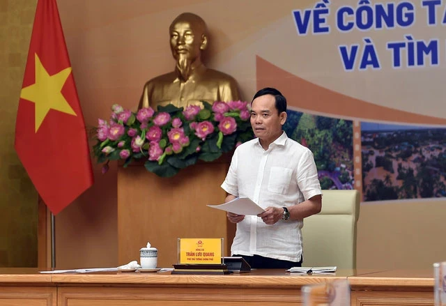 Deputy Prime Minister Tran Luu Quang addresses the conference (Photo: VGP)