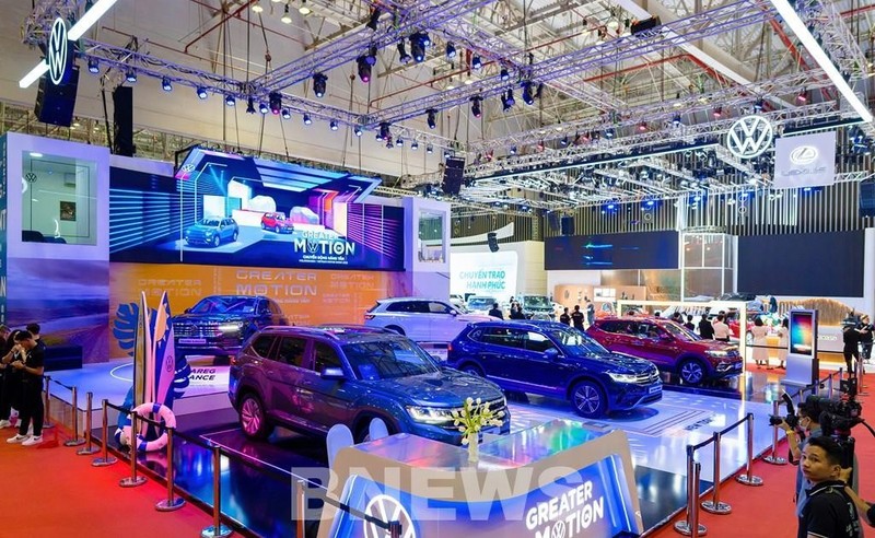 Volkswagen's booth at Vietnam Motor Show 2022 (Photo: VNA) 