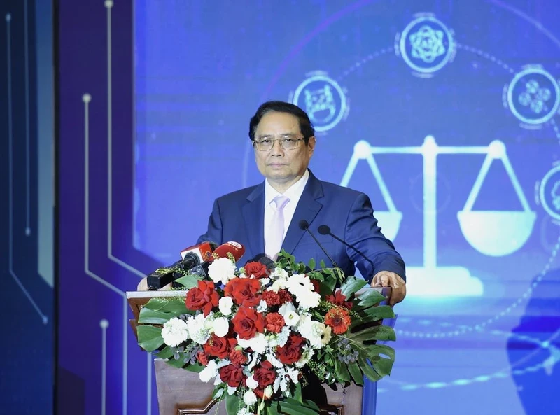 PM Pham Minh Chinh speaks at the event (Photo: NDO)