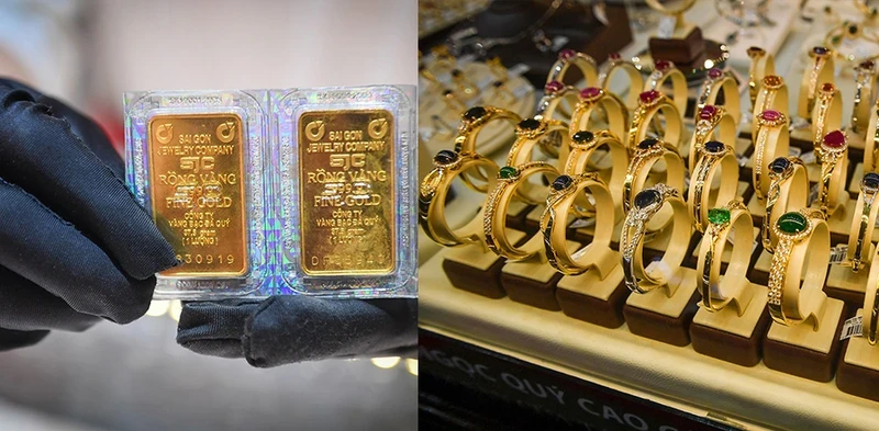 The price of SJC gold bars remained unchanged at 76.98 million VND per tael on the morning of July 12.