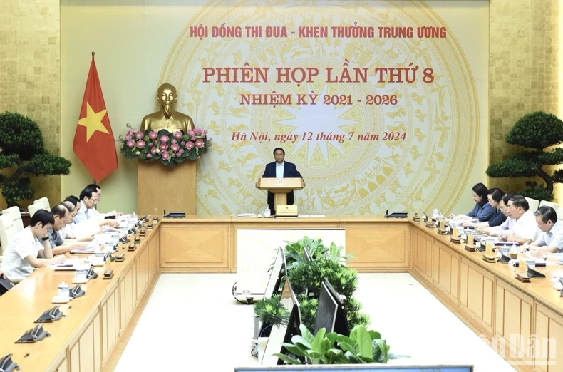 Prime Minister Pham Minh Chinh addresses the meeting (Photo: NDO)