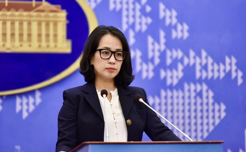 Spokeswoman of the Vietnamese Ministry of Foreign Affairs Pham Thu Hang. (Photo: MoFA)