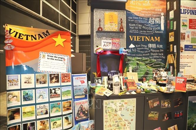 The Vietnamese booth at the ongoing 34th Hong Kong Book Fair. (Photo: VNA) 