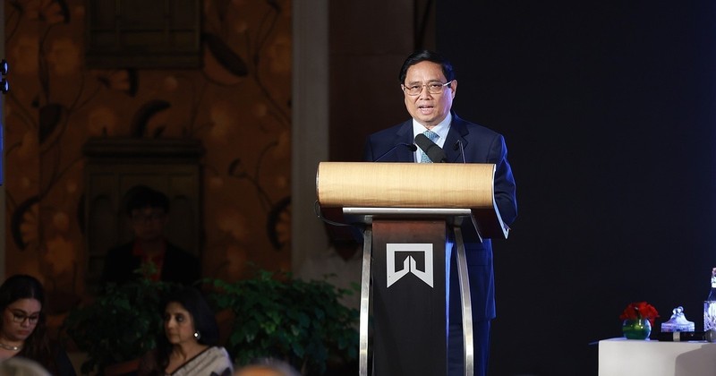 Prime Minister Pham Minh Chinh speaks at the forum (Photo: VNA) 