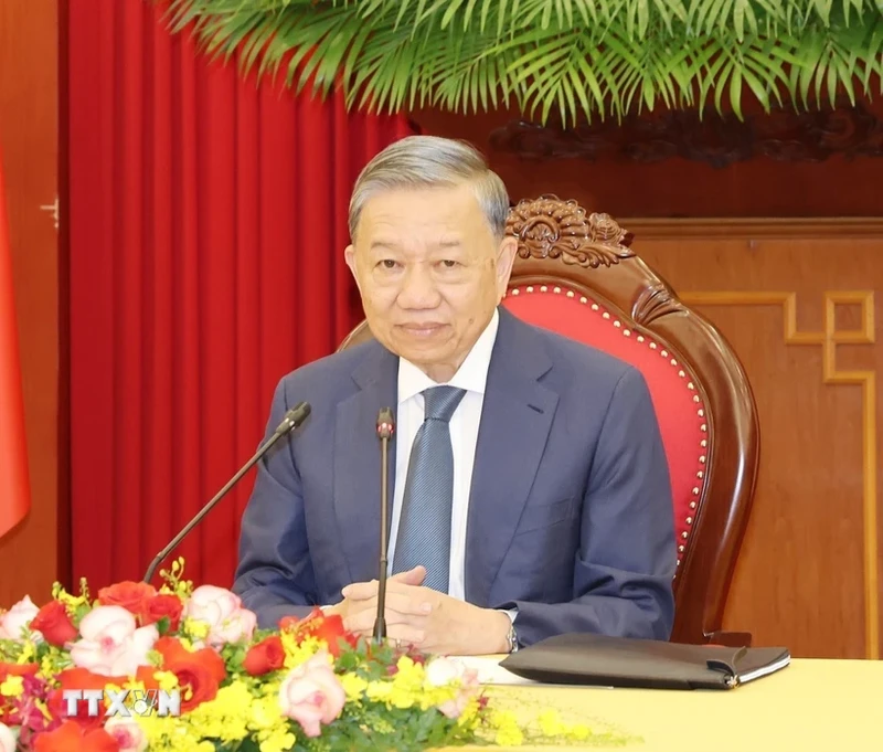 General Secretary of the Communist Party of Vietnam Central Committee and President To Lam (Photo: VNA) 