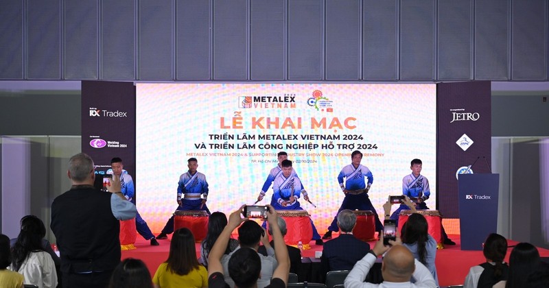 At the opening ceremony (Source: Metalex Vietnam Facebook page)