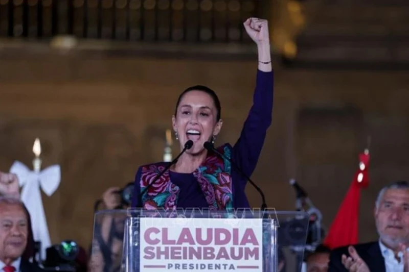 Newly elected President of Mexico Claudia Sheinbaum. (Photo: AFP/VNA)