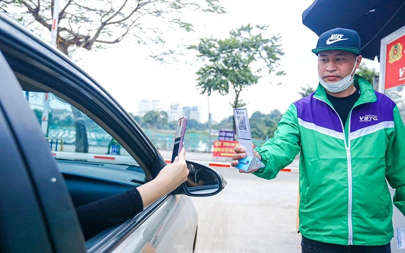 Hanoi has introduced technology for cashless parking fee collection.