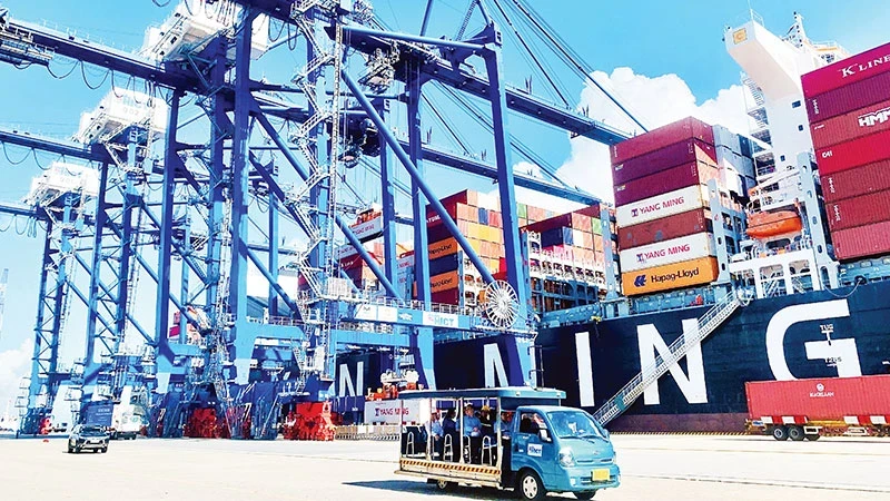 The Hai Phong International Gateway Port in the Lach Huyen Port area.