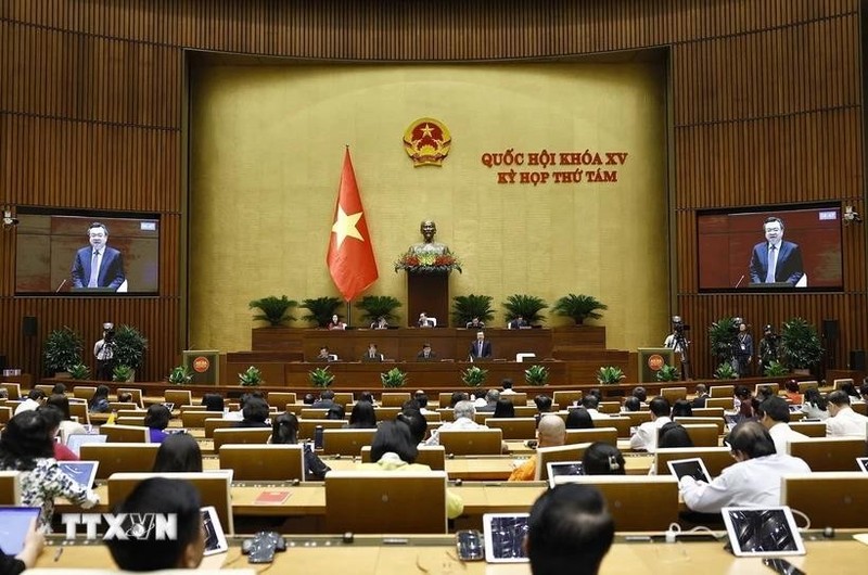 Participants at the seventh working day of 15th NA’s eighth session. (Photo: VNA) 