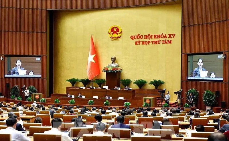 Lawmakers at a National Assembly's session. (Photo: VNA)