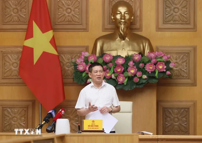 Deputy PM Ho Duc Phoc speaks at the event (Photo: VNA) 