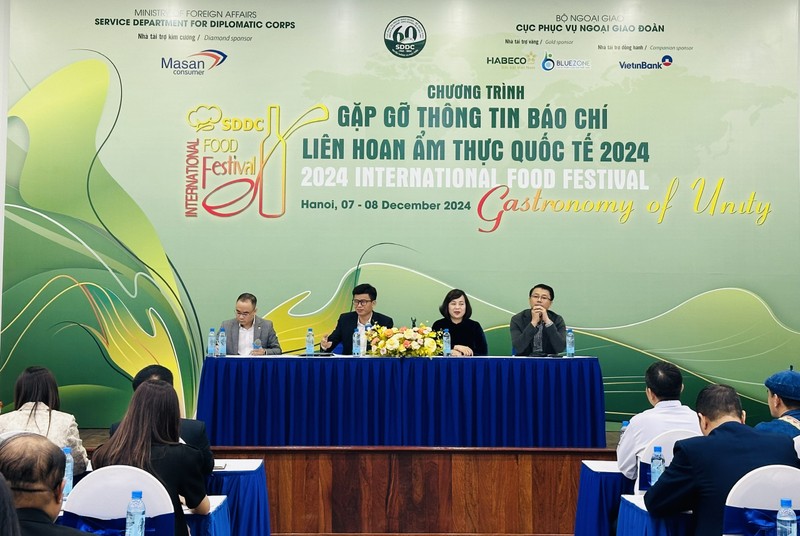 At the press conference on the 2024 International Food Festival. (Photo: KIM LINH) 